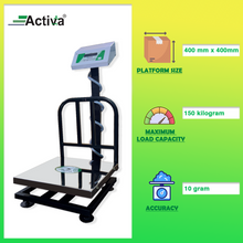 Load image into Gallery viewer, ACTIVA 150kg weight machine,Platform weighing scale for shop,SS 10g accuracy