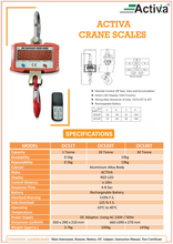 Load image into Gallery viewer, ACTIVA 1 Ton Crane Scale ,OCS1T Crane Scale for Industry ,With Remote Control option