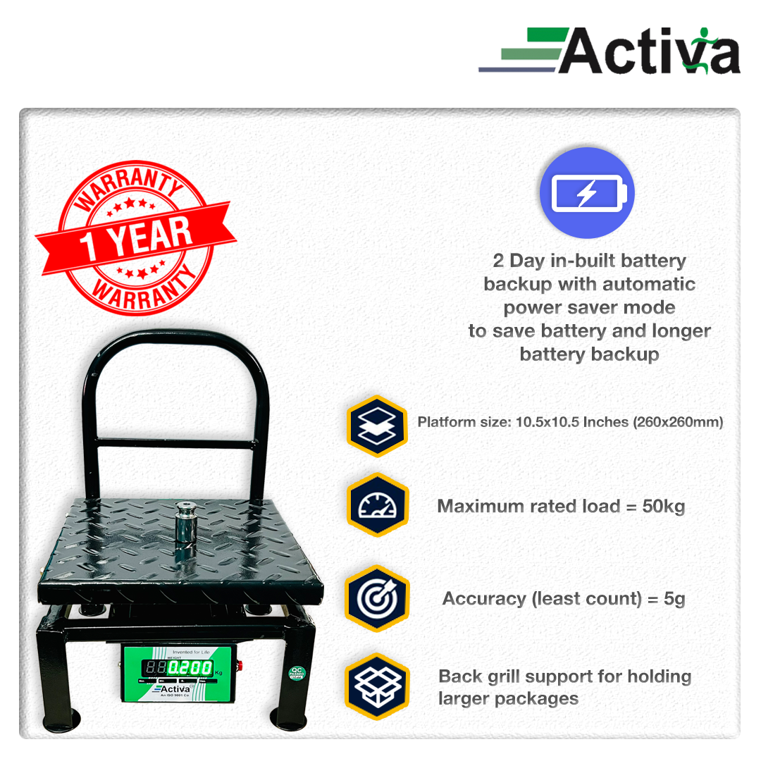 ACTIVA 50kg weight machine,Double display,weight machine for shop,MS 5 ...